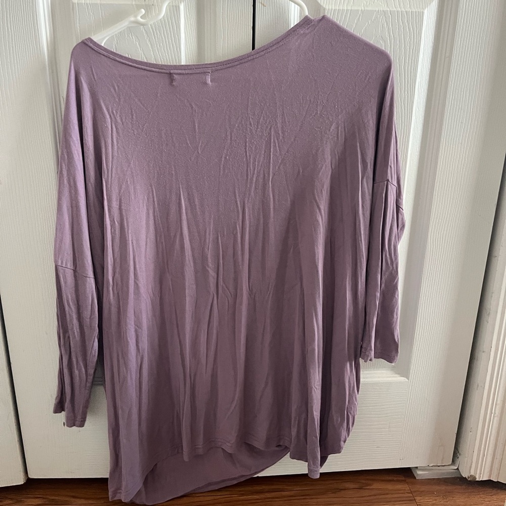 Piko 1988 Mauve Long Sleeve Top - Picture 3 of 3